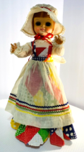 Estate Sale Beautiful VTG 1965 Miss Chips Effanbee Doll Red Hair &amp; Blue Eyes 18&quot; - £43.17 GBP