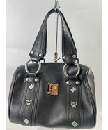 MCM Mini Boston Bag Black 9x5x6 - $4,573.01 MXN