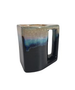 C C Ceramics Mexico Blue Glazed Flat Side Coffee Mug Cup Collectable Cer... - £22.16 GBP