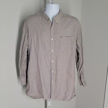 Tommy Hilfiger Custom Fit Shirt ~ Sz XL ~ Yellow &amp; Burgundy ~ Long Sleeve - £17.93 GBP