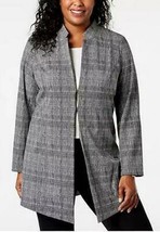 Alfani Women&#39;s Jacket Plus Houndstooth Notch Collar, Size 18W - £23.65 GBP