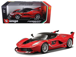 Ferrari FXX-K #10 Red 1/18 Diecast Model Car by Bburago - £59.09 GBP