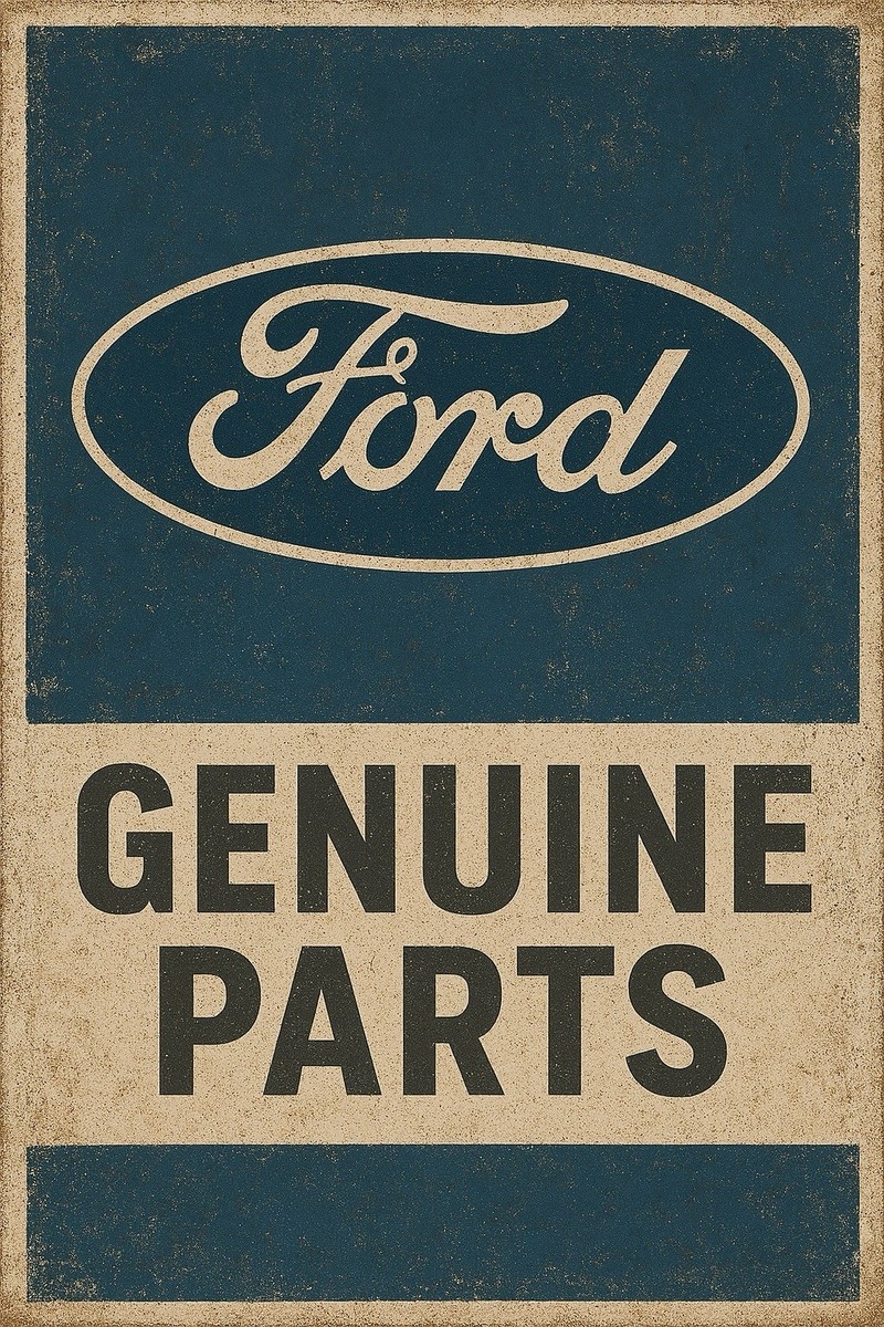 Ford USA Service  Genuine Parts Metal Sign 8x12in  Garage Car Mustang Aa - $24.74