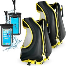 2 Inflatable Snorkel Vests For Adults With 2 Waterproof Phone, Paddle Bo... - €50,55 EUR