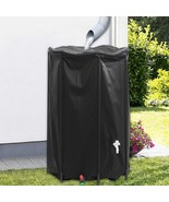 vidaXL Water Tank Black PVC Large Foldable Water Tank Cylindrical - $371.07 CAD