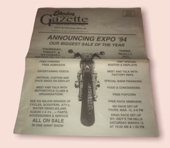 Ehlerding Motor Sports, Inc. Gazette Newspaper March Expo 1994 Vintage - £4.56 GBP