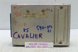1985-1986 Chevrolet Cavalier Engine Control Unit ECU 1226867 Module 47 1403 - £14.62 GBP