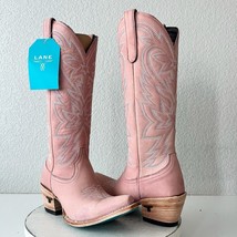 Lane SMOKESHOW Womens Cowboy Boots Sz 7 Pink Leather Western Cowgirl 15&quot;... - £215.92 GBP