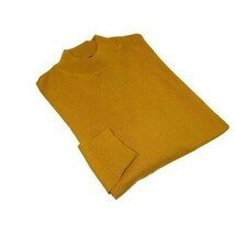 Men PRINCELY Italian Wool Blend Pullover Mock Slim 84001-00 K.Sari Gold 215 image 6
