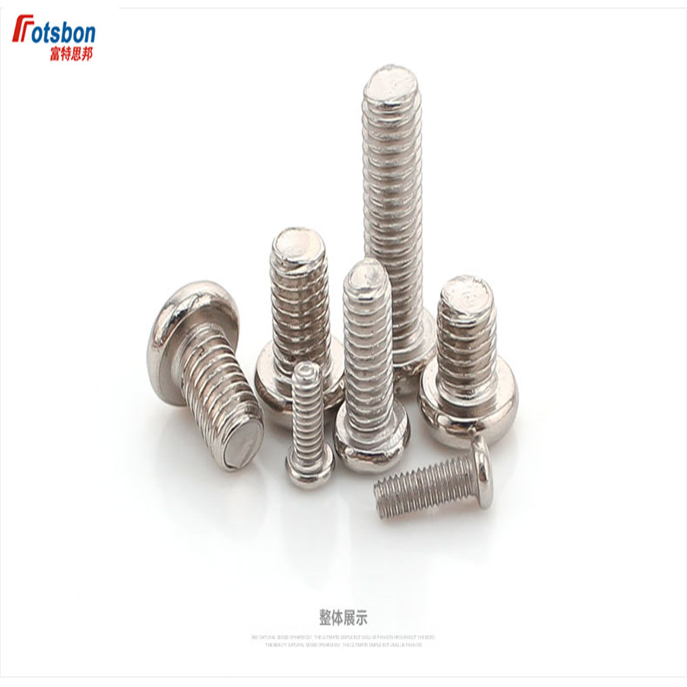 M2/M2.5/M2.6 Cross Recessed Raised Counter Screw Phillips Pan Head Screw DIN7985