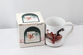 Wang&#39;s Canadian Goose Mug Red Bow 1988 Christmas FR 8039 Xmas - £11.32 GBP