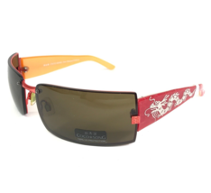 Coco Song Sonnenbrille Metropolitan Trip Col.2 Orange Rot Eckig Mit Brown Linsen - £69.56 GBP