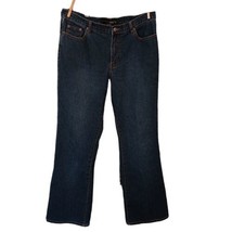 Venezia Women&#39;s Bootcut Blue Jeans 5 Pocket Stitching 18t Y2k Vtg Cotton Blend  - $13.98