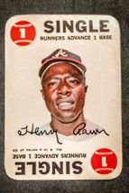 1968 Topps Baseball Insert Card Game #4 - Henry Aaron &quot;Hammerin Hank&quot; Original - £25.38 GBP