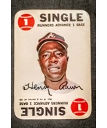 1968 Topps Baseball Insert Card Game #4 - HENRY AARON &quot;HAMMERIN HANK&quot; Or... - £25.39 GBP
