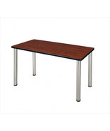 Regency 42 X 24 In. Kee Training Table - Cherry &amp; Chrome Post Legs - $209.02