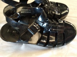 Womens Shoes New Look Size 7 Plastic Black Sandals - £12.69 GBP