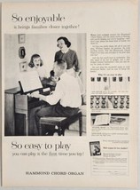 1959 Print Ad Hammond Chord Organs Family Listens to Dad Chicago.Illinois - £13.88 GBP