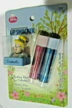 Lip Smacker Cinderella Key Chain 2 Lip Balms Spun Sugar Shine Vanilla Sp... - $10.99