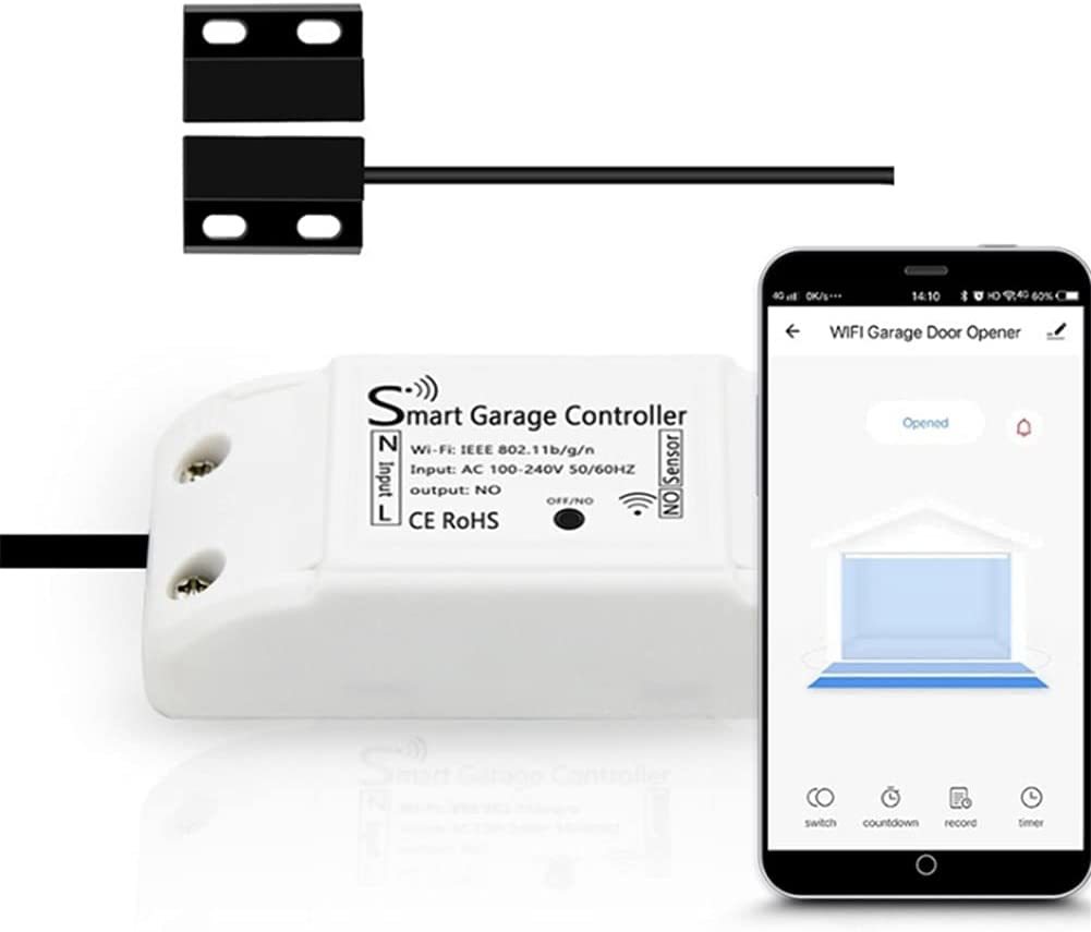 Smart Wifi Garage Door Opener Remote Control Device (Us Plug) Supports A... - $44.93