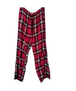 Victoria&#39;s Secret Plaid Pajama Pants Red Striped Lounge Pockets Women&#39;s ... - £10.89 GBP
