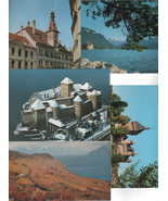 Five Edition Perrochet Lausanne Postcards/ Blank Backs/Chateau/ Hotel/La... - £1.59 GBP