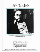 Al Di Meola 1983 DiMarzio Guitar Pickups Signature Series advertisement print - £2.99 GBP