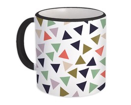 Triangles : Gift Mug Colorful Shape Modern Geometric Scandinavian Home Decor - £12.63 GBP
