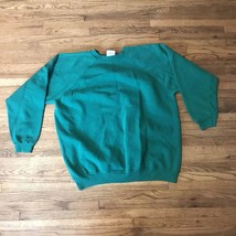 Hanes Her Way Vintage Crewneck Sweatshirt Green XXL - $10.50