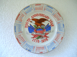 Vintage 1776-1976 200th Anniversary Collectors Plate With Hanger &quot; BEAUTIFUL &quot; - £18.29 GBP