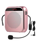 Portable Voice Amplifier With Wired Microphone Headset Rechargeable Pa S... - £29.75 GBP