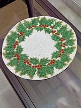 Asravik Decorative Handmade Beaded Round Placemat /Runner Perfect for Ta... - £23.73 GBP