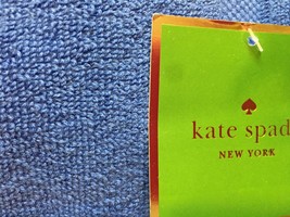 KATE SPADE CHATTAM  CORNFLOWER BLUE 3pc WASH/FACE TOWELS TERRYCLOTH  NWT - $33.65