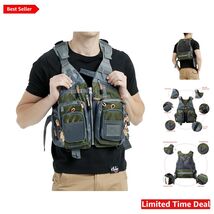 Expandable Fishing Vest with Reflective Safety - Perfect for Stream Adve... - $63.31