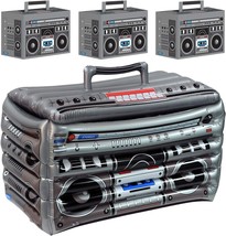 80&#39;S And 90&#39;S Decades Inflatable Boom Box Cooler (24&quot; W X 16&quot; H) And 3 B... - $54.99