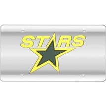 Dallas Stars Team Logo Hockey Nhl Silver Laser License Plate Made In Usa - £31.96 GBP
