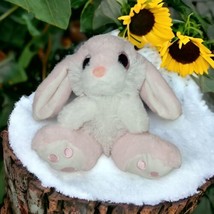 Nleio Plush Bunny Pink Easter Rabbit Stuffed Animal Big Glitter Eyes 8&quot; - £9.03 GBP