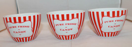 Robert Gordon Australia Red White Stripes Pure Fresh Candy Bowls Set of ... - $37.61
