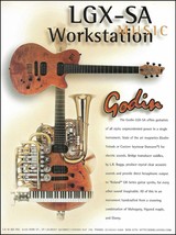 1997 Godin LGX-SA workstation electric guitar advertisement 8 x 11 ad print - £3.17 GBP