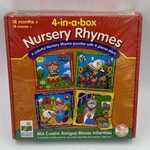 4 Nursery Rhyme Puzzles 18 Mos And Up Learning Journey Sealed  9 Pieces ... - $17.95