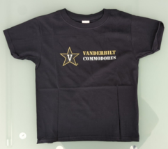 Two Feet Ahead NCAA Vanderbilt Commodores Children Unisex Short Sleeve T... - £9.27 GBP