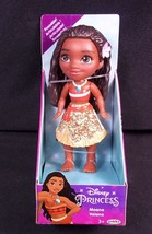 Disney Princess Moana Mini Toddler glitter dress 3&quot; poseable figure NEW - £7.13 GBP