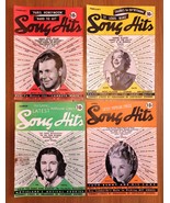 Vintage 1939 Popular Lyrics Song Hits Magazine Lot of 4 Don Ameche Alice... - €12,69 EUR