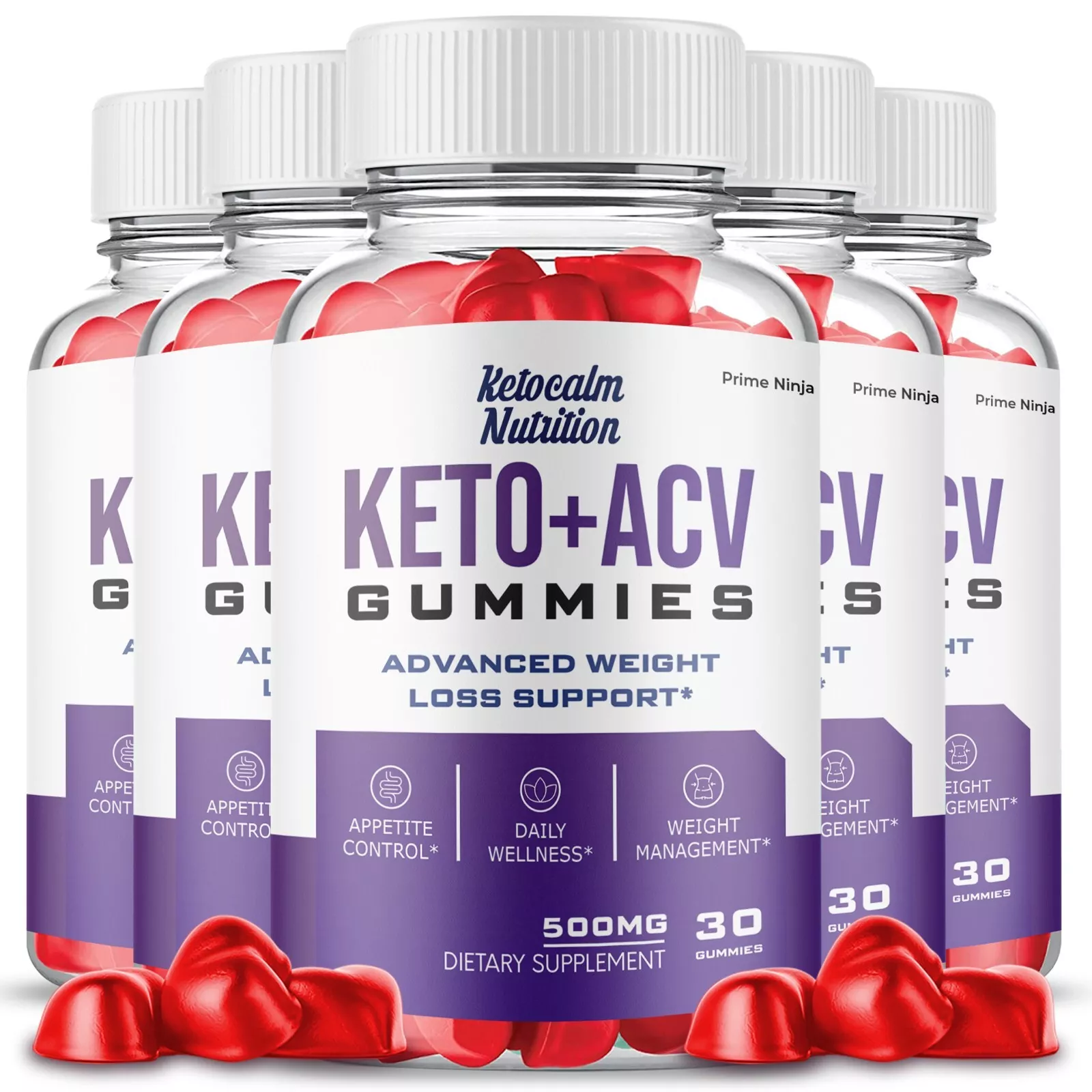 Keto Calm Nutrition Keto ACV Gummies Max Strength Supplement (5 Pack) - $123.98