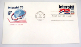 Interphil 76 USA 13¢ FDC Farnam Cachet 1st Day Issue Philadelphia PA 1976 - £1.18 GBP