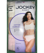 Jockey Women&#39;s size 7L  Hipsters Underwear Elance Cotton 3 Pack - £17.03 GBP