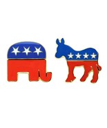 DEMOCRATIC DONKEY REPUBLICAN ELEPHANT PIN Political Party Mascot Electio... - €6,79 EUR+