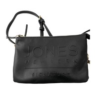 Jones New York Signature Crossbody Bag Purse Black Logo Gold Hardware - £12.97 GBP