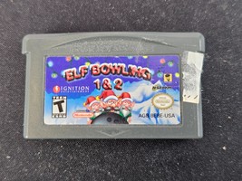 Elf Bowling 1 &amp; 2 Nintendo GBA (Game Boy Advance) Authentic Loose - £14.69 GBP