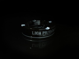 Drew Estate Liga Privada Black and Silver Ceramic Ashtray NIB image 6